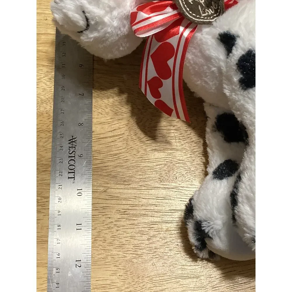 Hugfun International‎ Dog Plush Puppy Black and white polka dot Stuffed animal